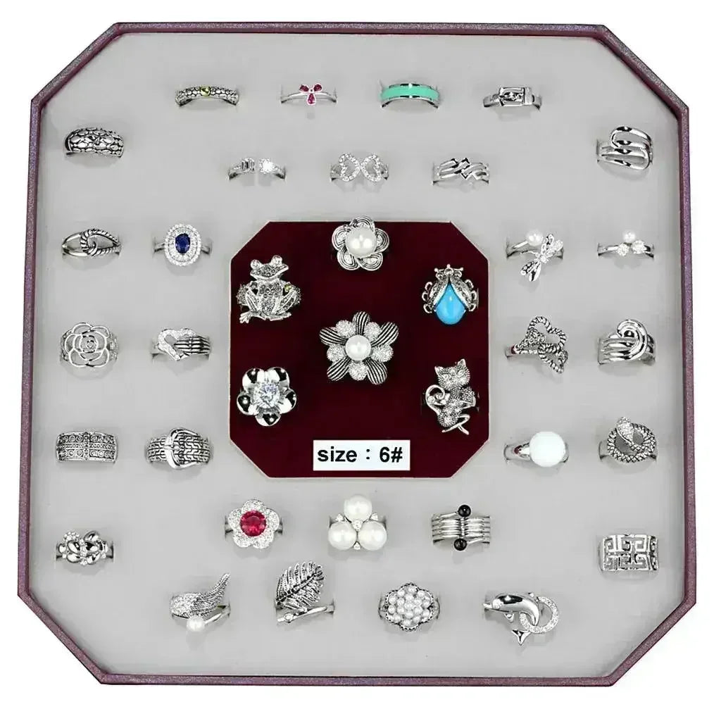 VK-015-SIZE6 - Assorted Brass Ring with Assorted in Assorted