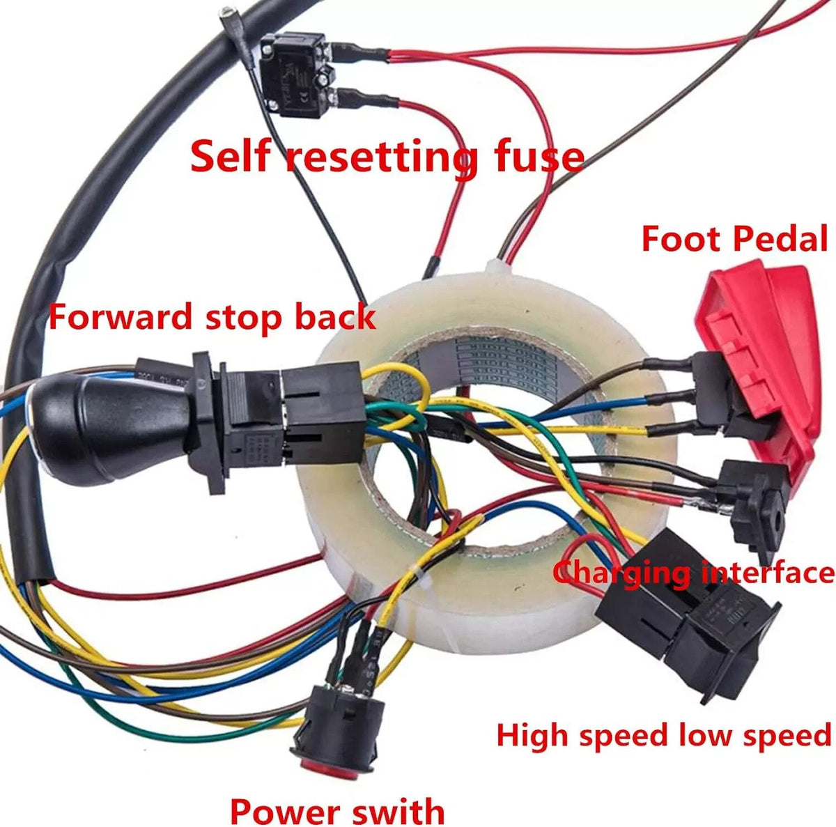 Children's DIY Electric Toy Car Kit with Accessories and Wiring Parts