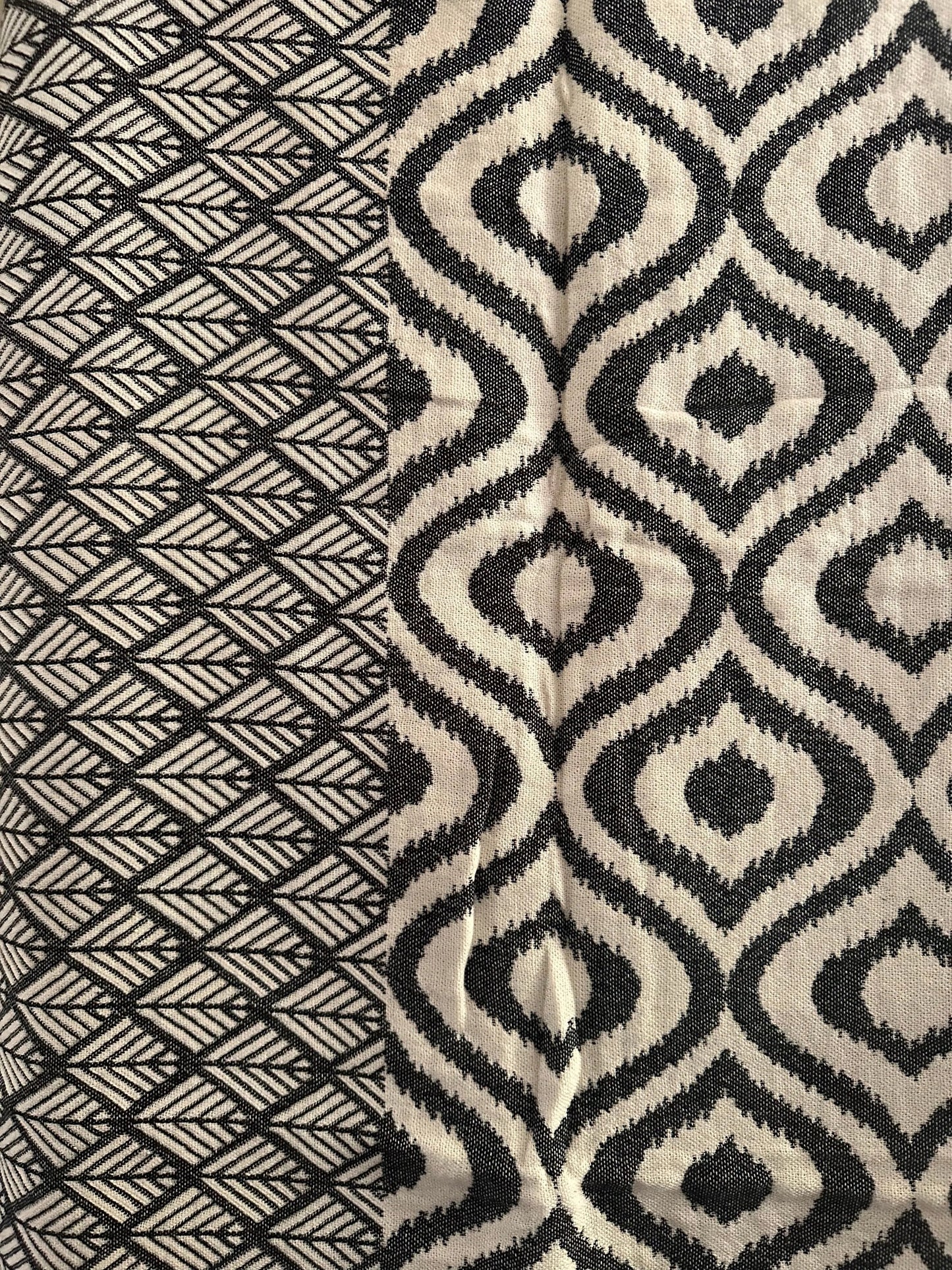 Throw Blanket - 100% Turkish Cotton - Ikat Yellow