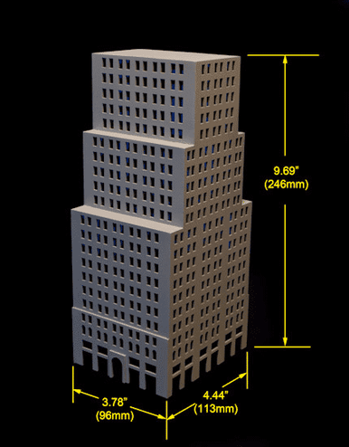 Large Skyscraper  (MatBoard) - 285CSS062