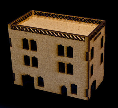 Middle East Three Story Building With Removable Roof (MDF) - 15MMDF023-R
