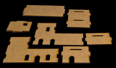 Middle East Two Story Building With Removable Roof  (MDF) - 15MMDF026-R
