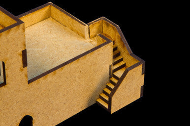 Stairs - 3 Per Kit (MDF) - 15MMDF052