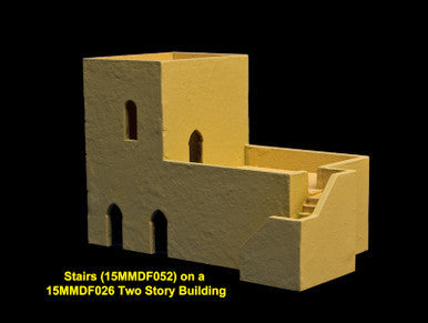 Stairs - 3 Per Kit (MDF) - 15MMDF052