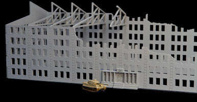 15mm Stalingrad Factory, Ruined (MDF) - 15MMDF081