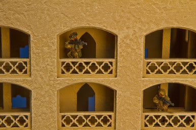 15mm Middle East 3 Story Building w/Removable Floors and Roof (MDF) - 15MMDF151-1