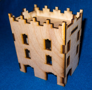 Middle East Three Story Building With Removable Roof (MDF) - 15MMDF022-R
