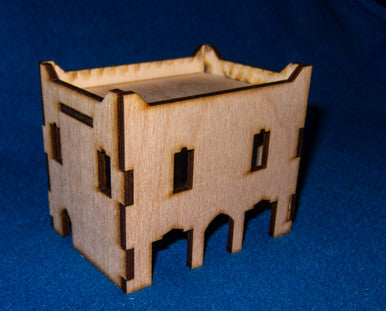 Middle East Two Story Building With Removable Roof (MDF) - 15MMDF018-R