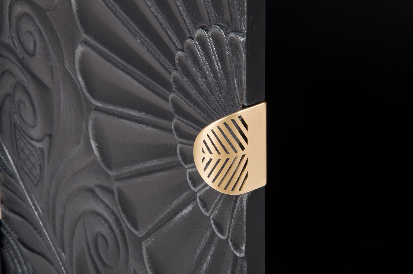 Hand-Carved Accent Cabinet