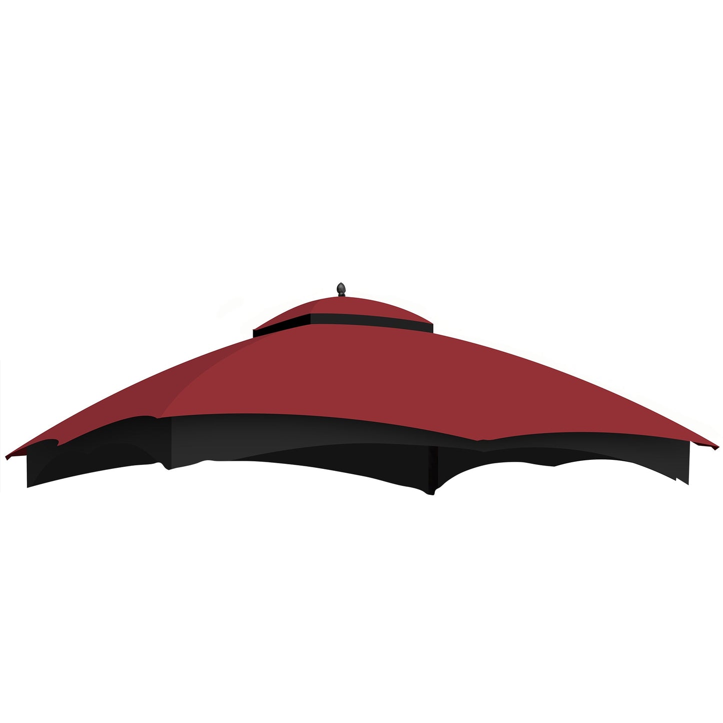 Replacement Canopy Top for Allen Roth Heavy Duty Gazebo 10x12 - Burgundy