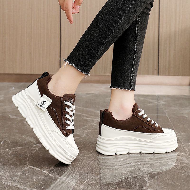 Women's Hidden-Heel Thick-Soled Durable All-Match Breathable Sneakers