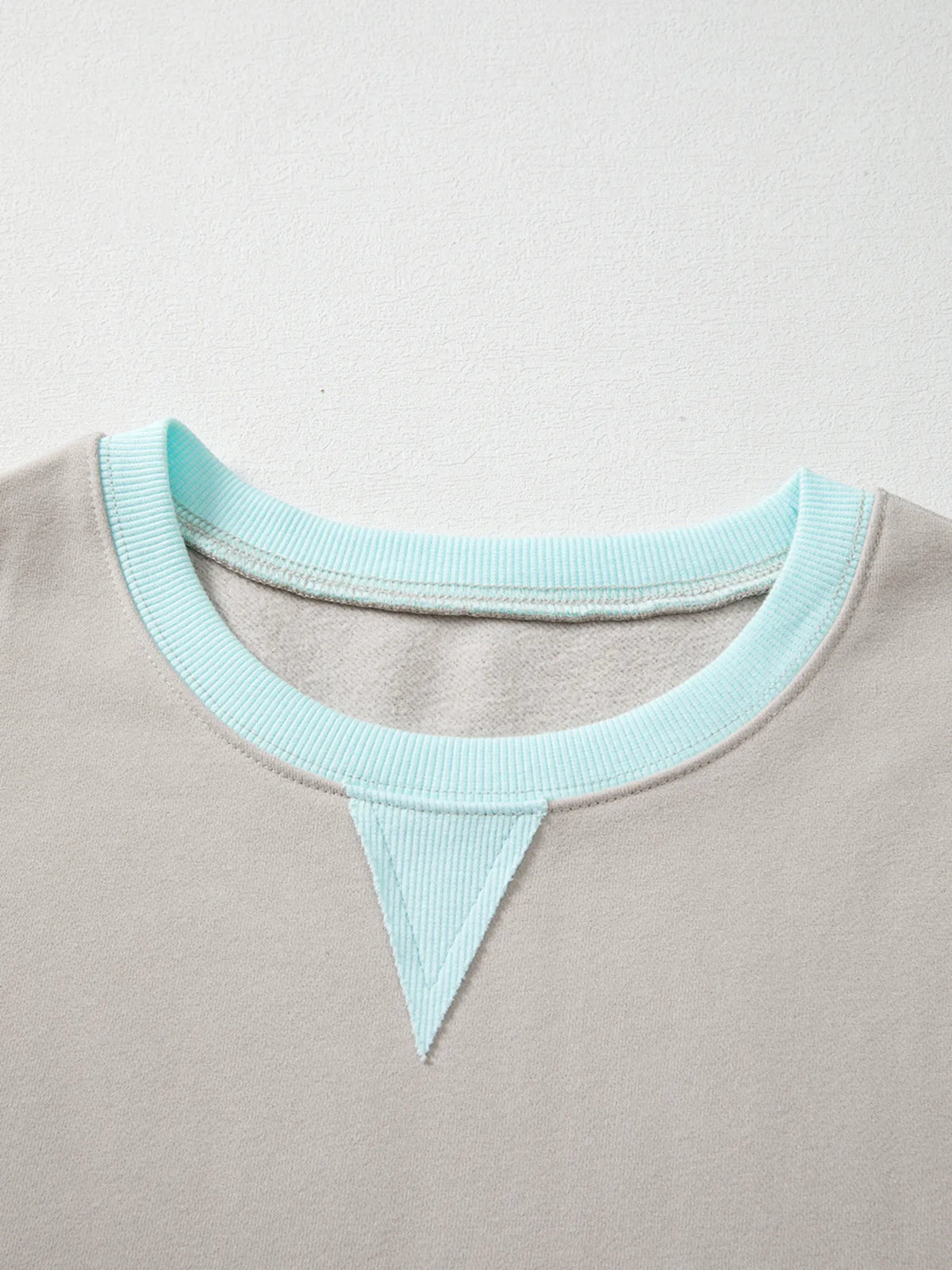 Colorblock Patchwork Drop Shoulder Sweatshirt