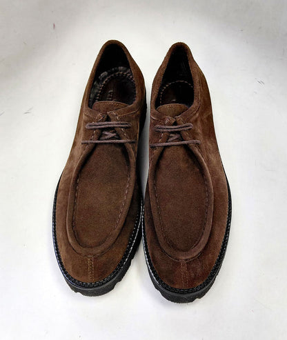 C Collection Suede Lace Up Shoe - Brown