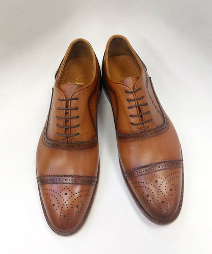 C Collection Calfskin Oxford - Cognac
