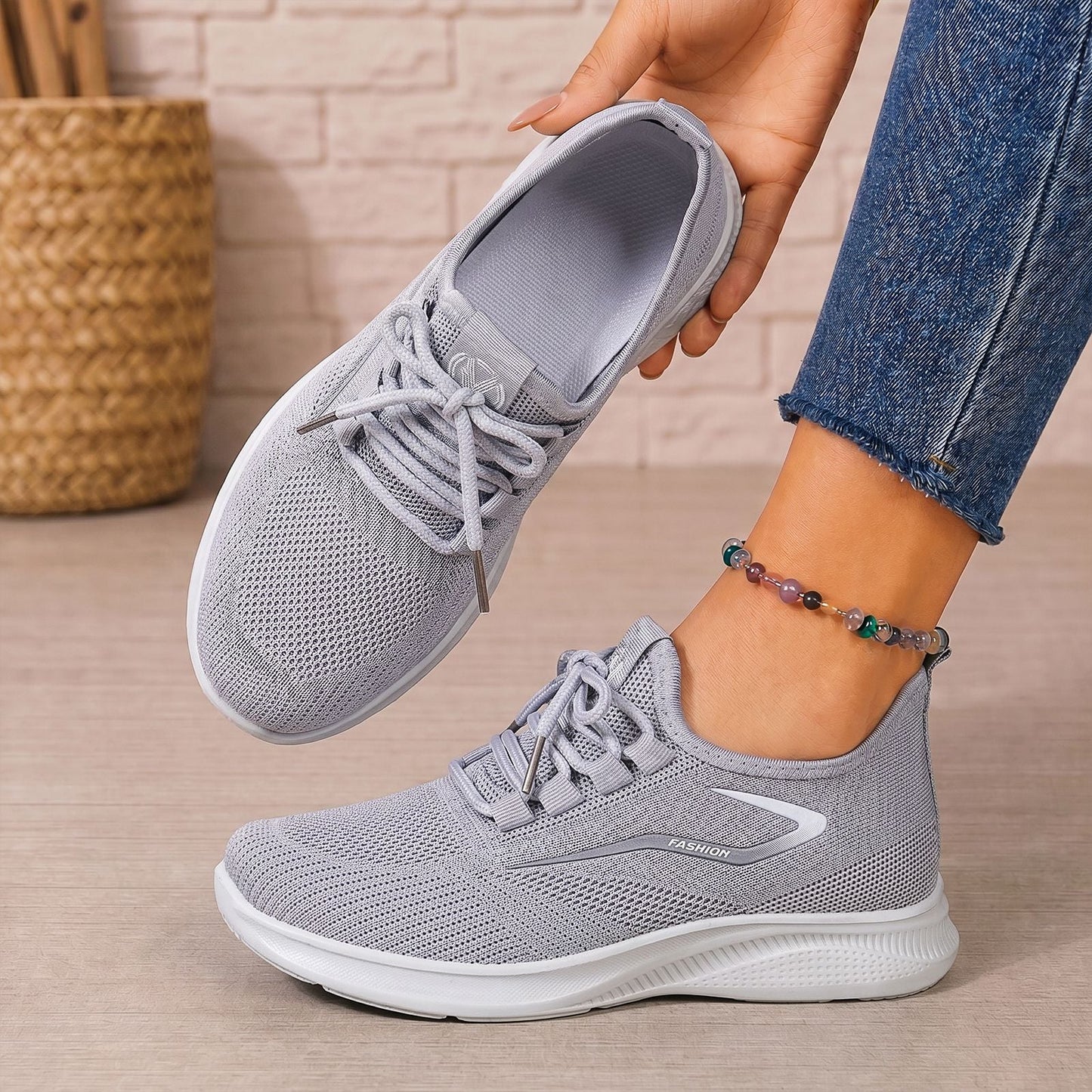 Breathable Casual Flat Walking Shoes