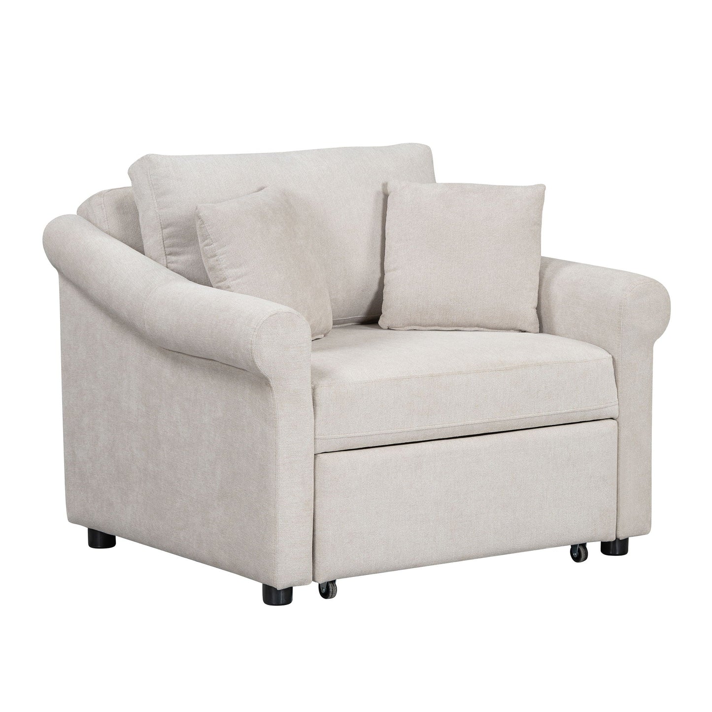 Convertible Sleeper Chair With Adjustable Backrest