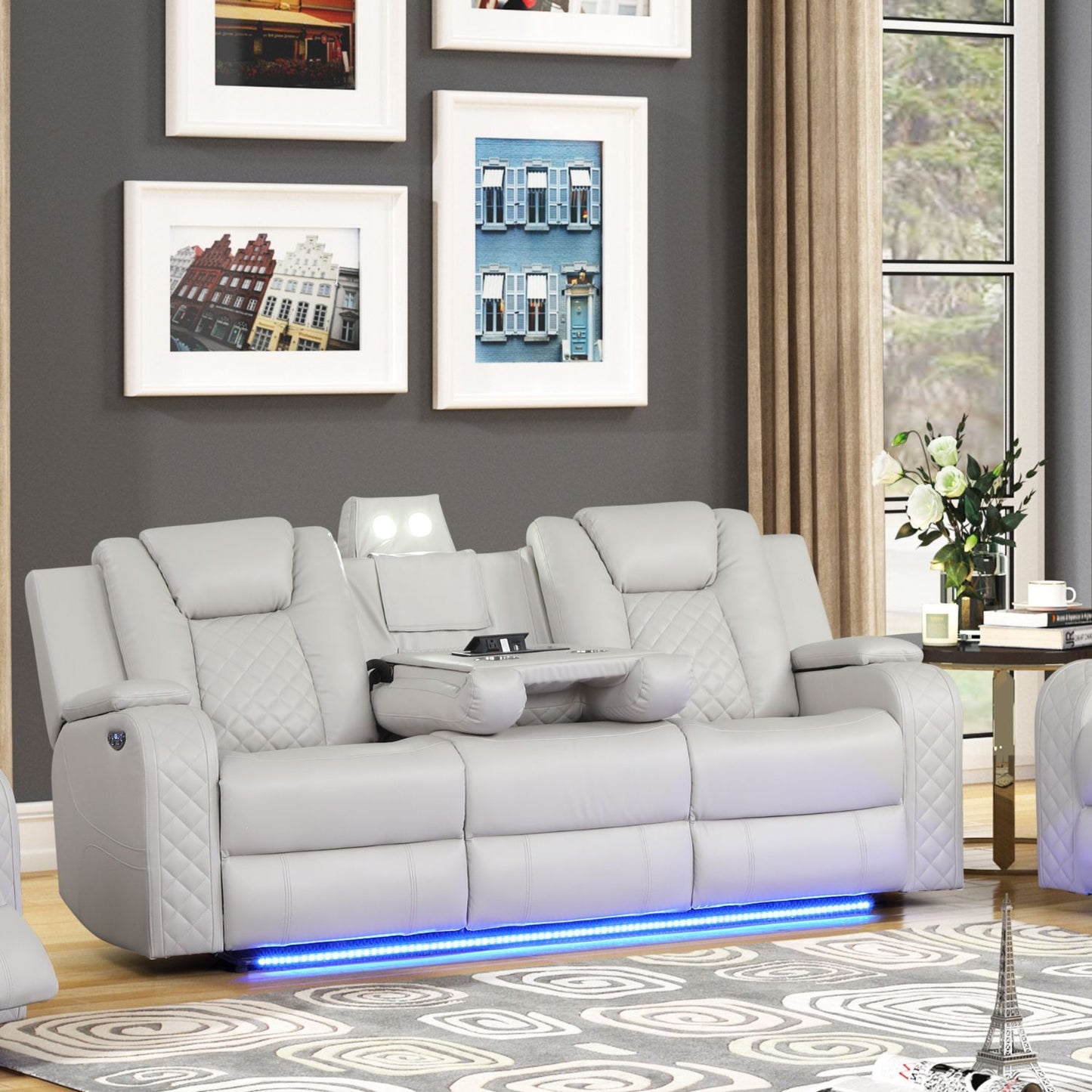 Benz - LED & Power Reclining Sofa