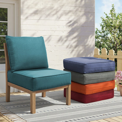 6" Thicker Outdoor Chair Cushion Set - Peacock