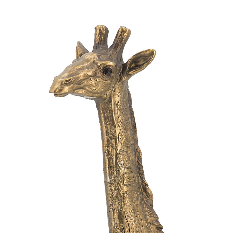 5.9x2.2x11.2" Giraffe Statuette, Animal Statue Décor