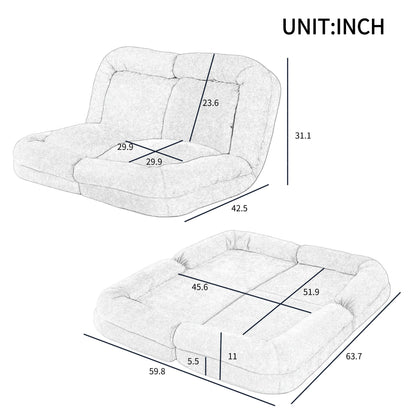 Convertible Fold-Out Single Sofa Bed