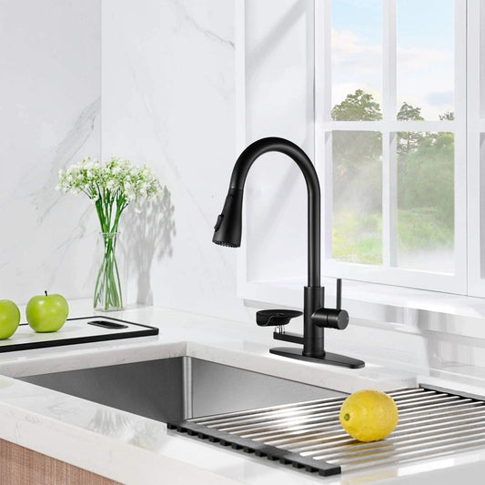 3-In-1 Kitchen Faucet with LED Temperature Display