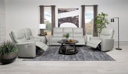 Greenfield 3-piece Power Reclining Sofa Set Dove Grey
