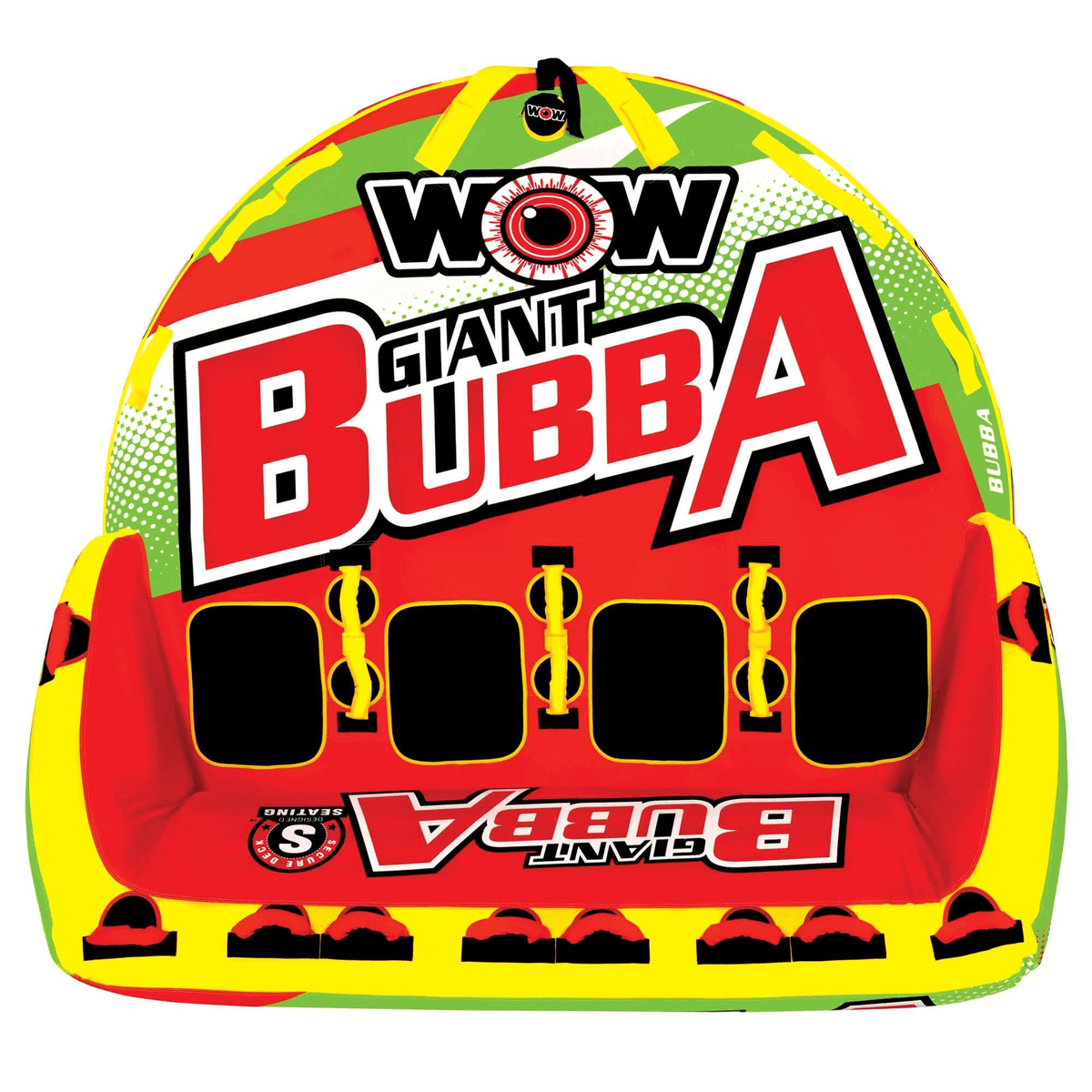WOW Watersports Big Bubba 1 to 4 Person Inflatable Towable Deck Tube