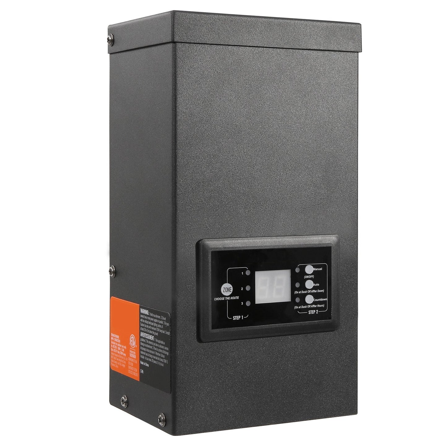 300W Low Voltage Landscape Transformer with Timer and Photocell Sensor