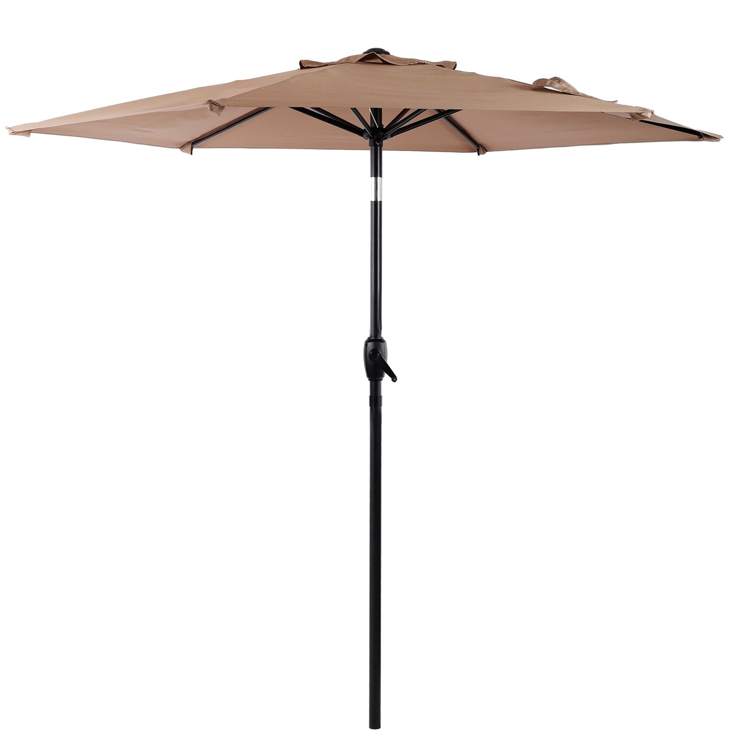 10FT Patio Umbrella with Push Button Tilt and Crank Mechanism
