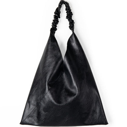 Slouch purse, pu leather shoulder bag, armpit bag commuter, casual large capacity tote bag