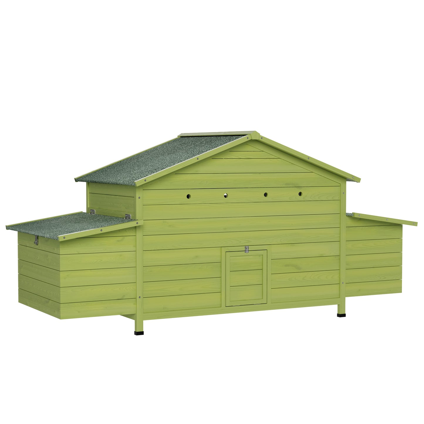11.12 ft² Large Wooden Chicken Coop with Nesting Boxes & Perch