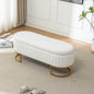 Storage Bench Bedroom Bench with Golden Metal Legs