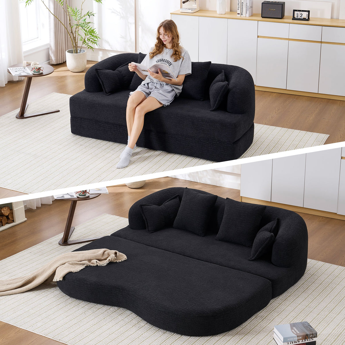 2-in-1 Foldable Sofa Bed