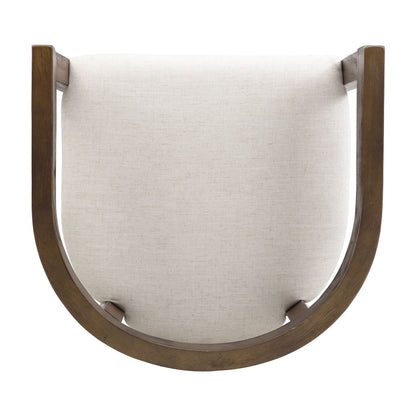 Modern Rubberwood Counter Stool Set With Upholstered Seats