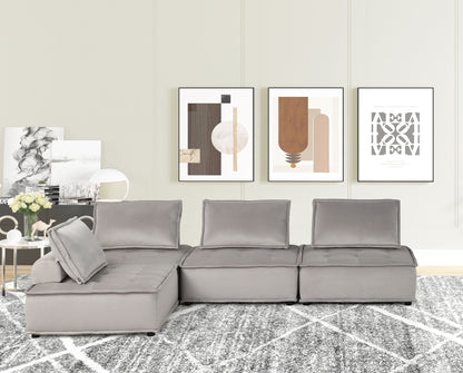 Anna - Stylish Sectional Sofa Ottoman