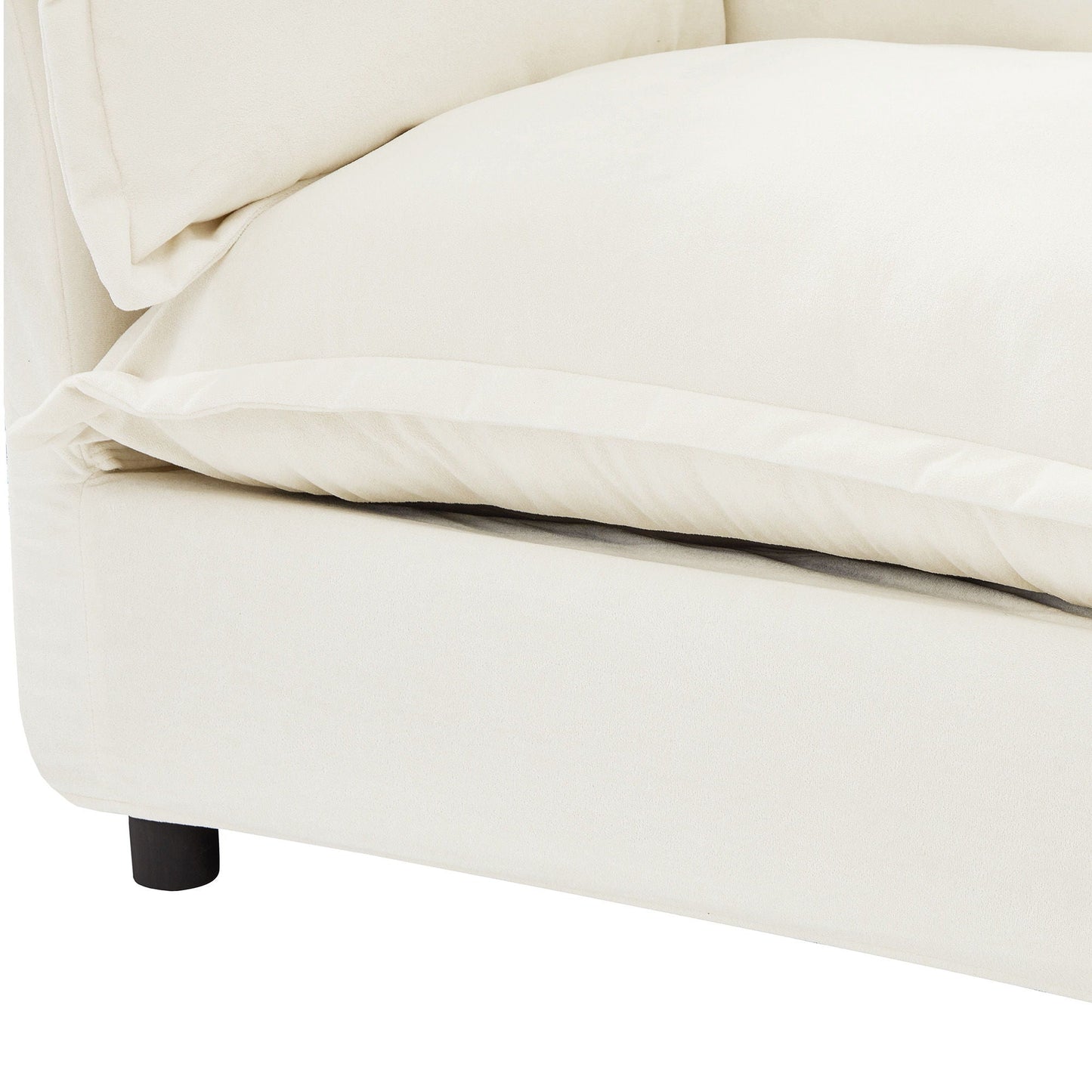 Modern Armchair Sofa With Movable Ottoman