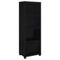 Sachin 3-shelf Engineered Wood Media Tower Black