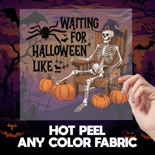 Waiting for Halloween Like shirt DTF Transfers, Ready to Press DTF Transfers