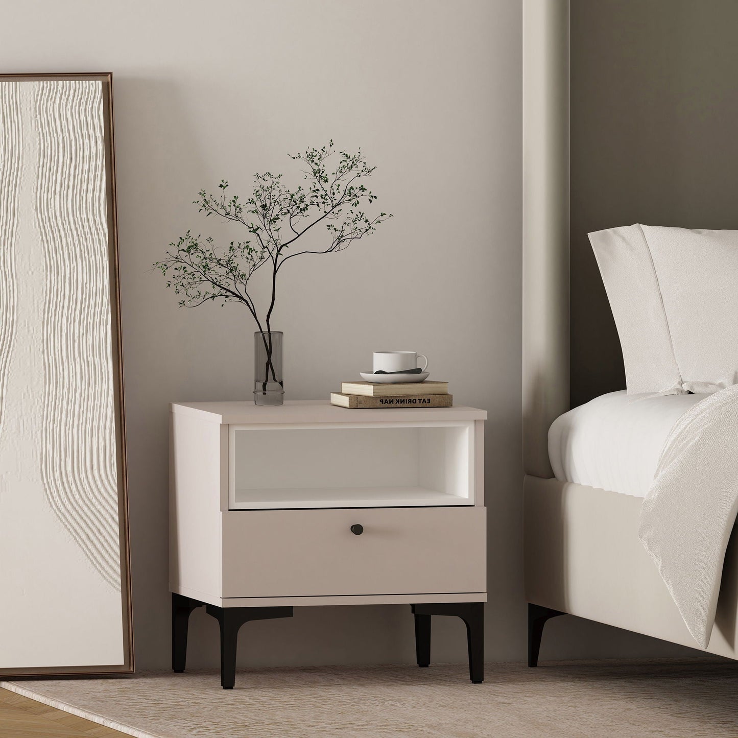 Amara - Nightstand With 1 Drawer