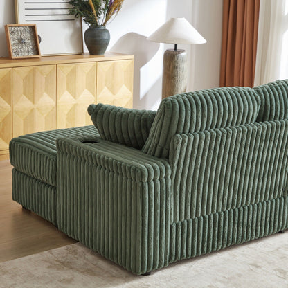 3 Seater Sofa With 2 Ottomans For Living Room
