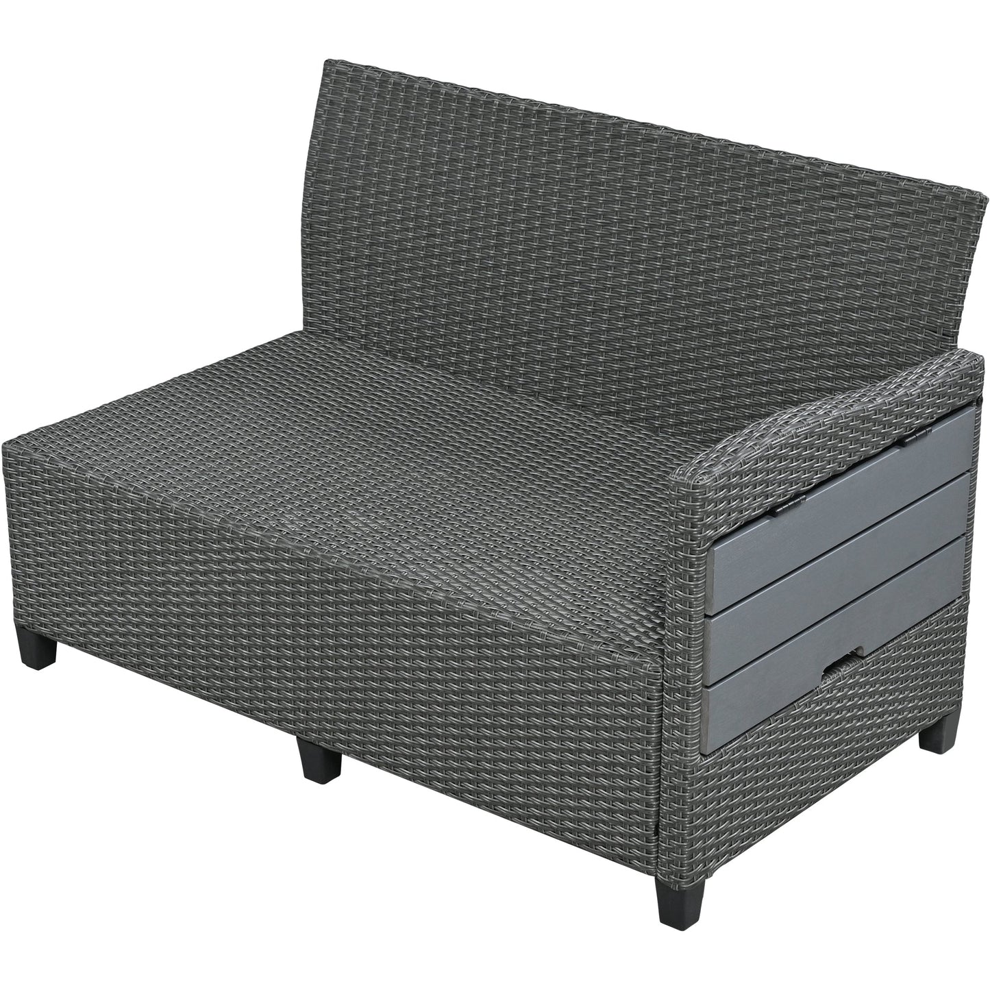 Tomax 5-Piece Outdoor Patio Rattan Sofa Set