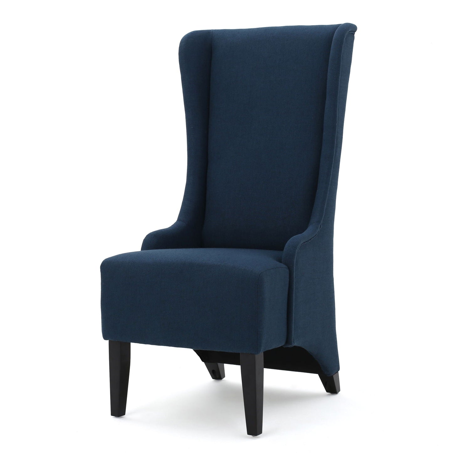 Alight Upholstered Dining Chair With High Back And Birch Wood Legs