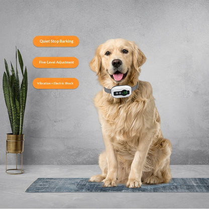 Smart Vibration Anti-Bark Dog Training Collar, IP67 Waterproof