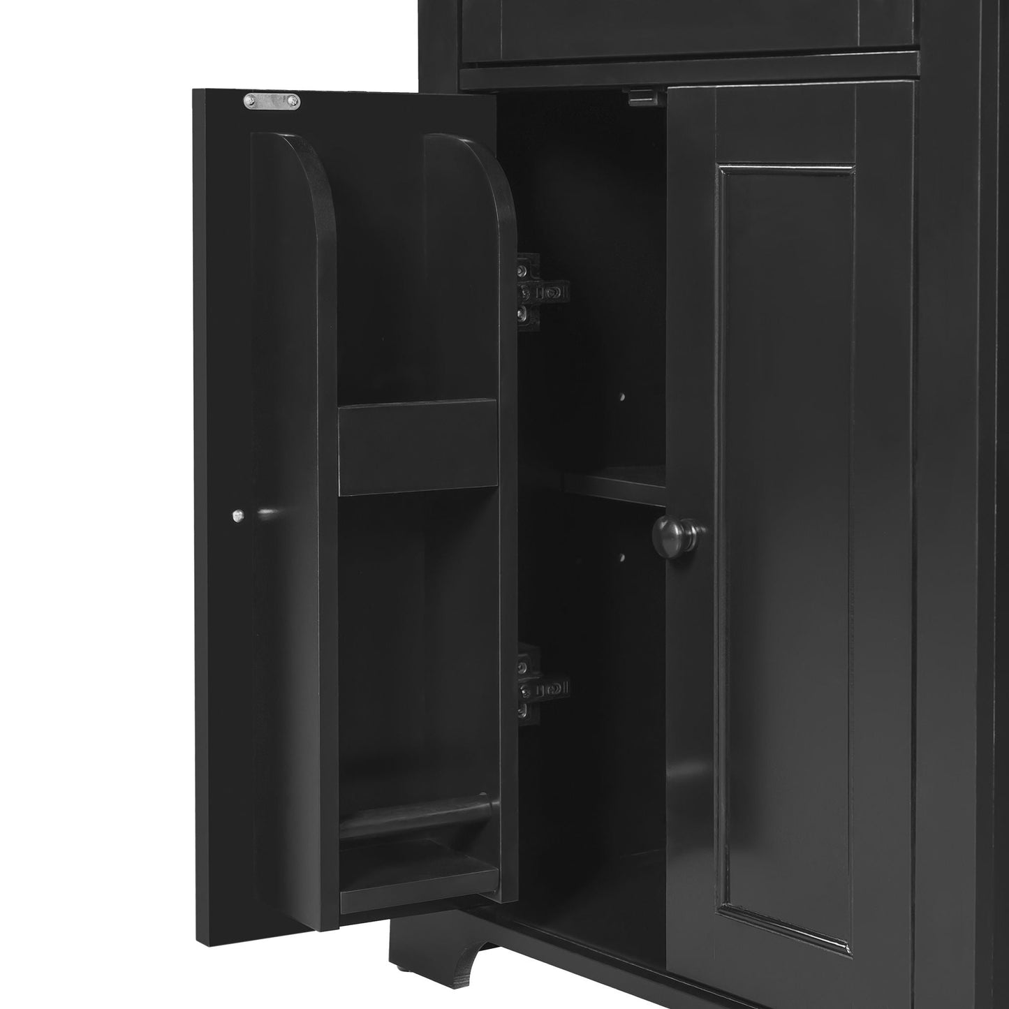 Bathroom Storage Cabinet, Adjustable Shelves & Drawer, Freestanding Tower