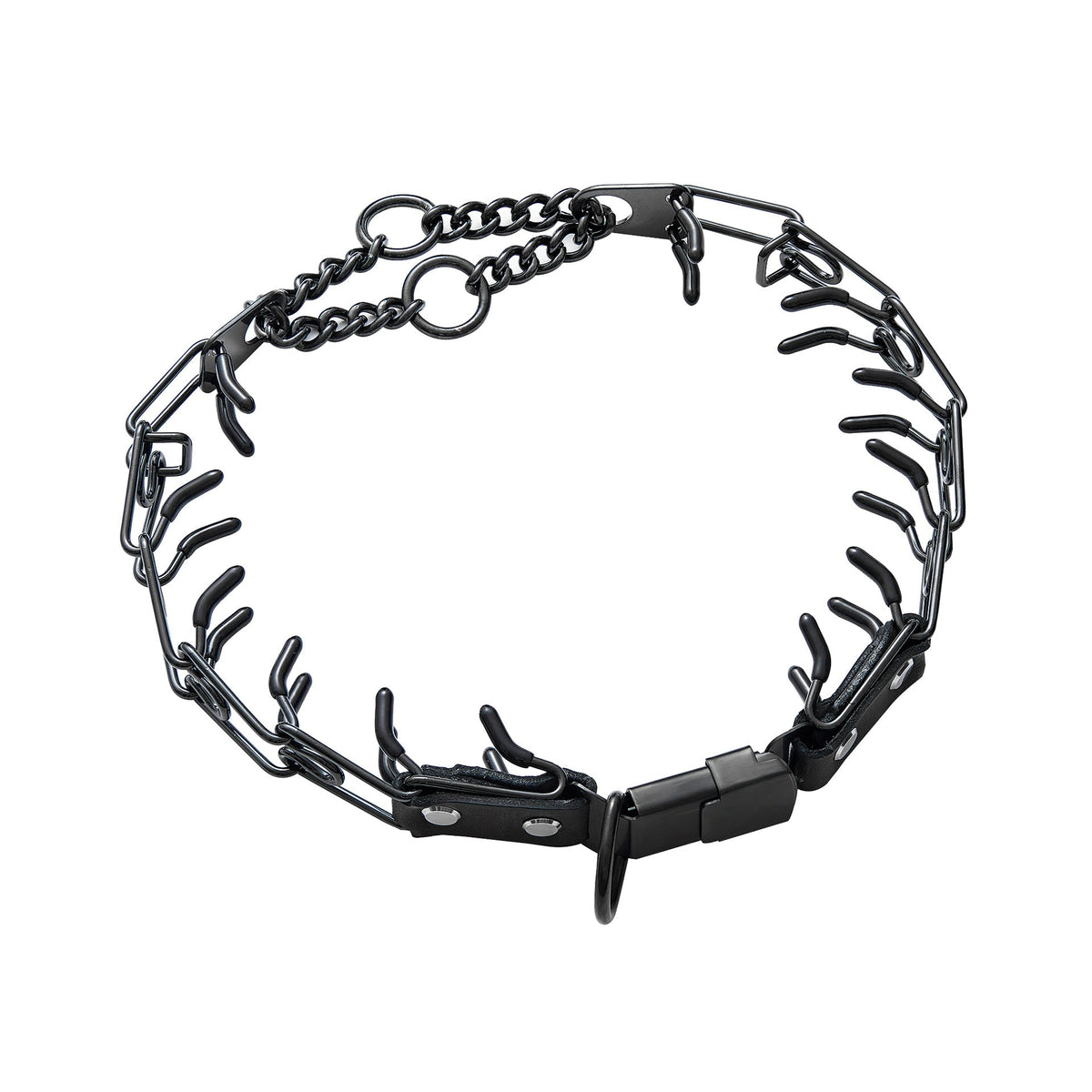 Detachable Stainless Steel Pet Dog Chain Snap Buckle With Spikes