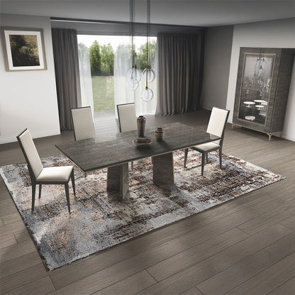 Venezia - Synthetic Leather Side Chair (Set of 2) - Gray