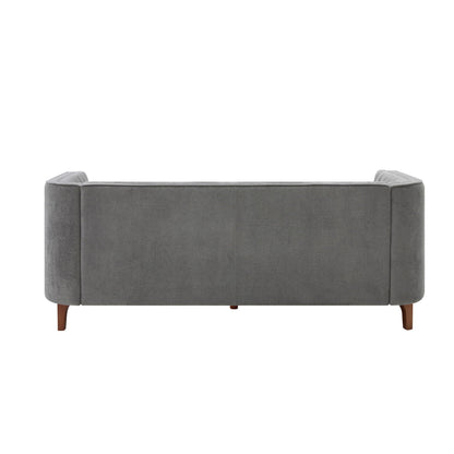 Modern 3 Seater Sofa Upholstered Couch with Curved Armrests