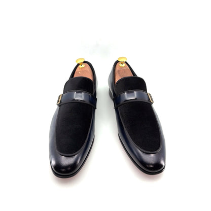 C Collection Leather Loafer - Navy