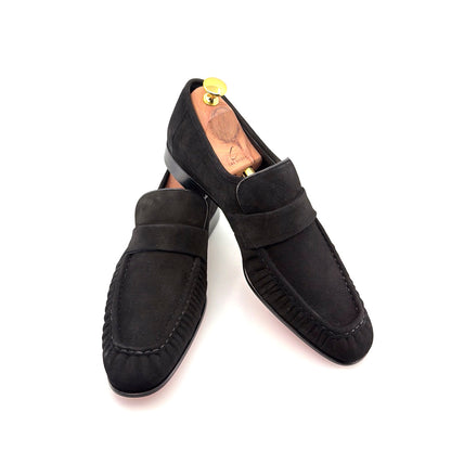 C Collection Suede Loafer - Black