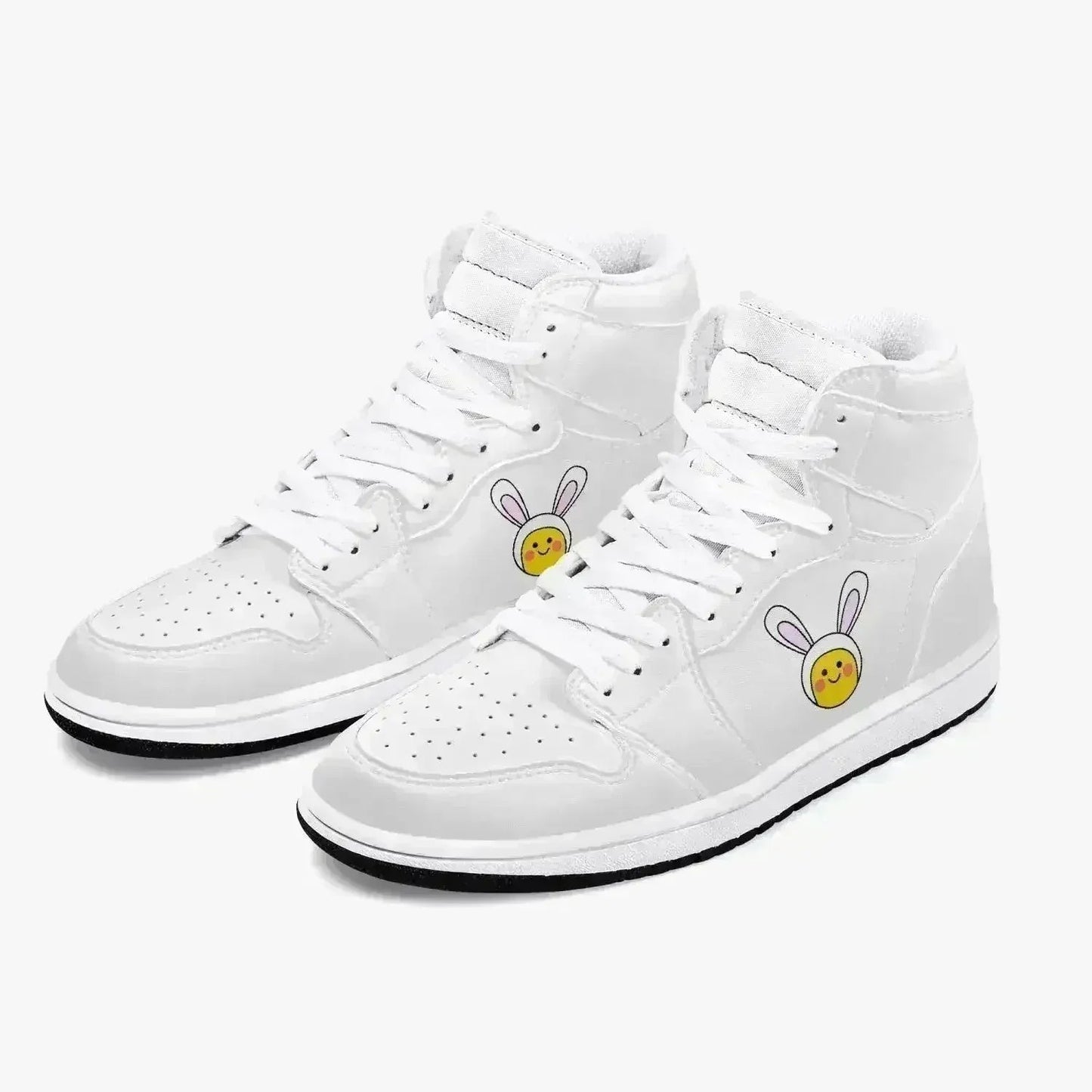 Jacki Easlick Lux Bunny High-Top Leather Sneakers